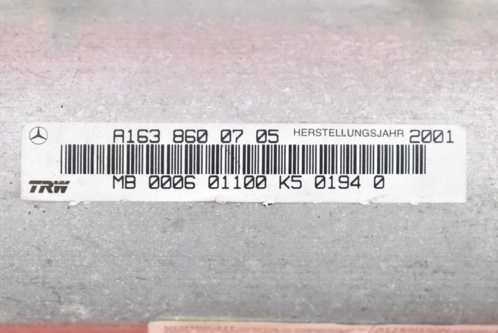 фото №7, Подушка безопасности подушка воздушная пассажира a1638600705 mercedes ml lift w163 01-05