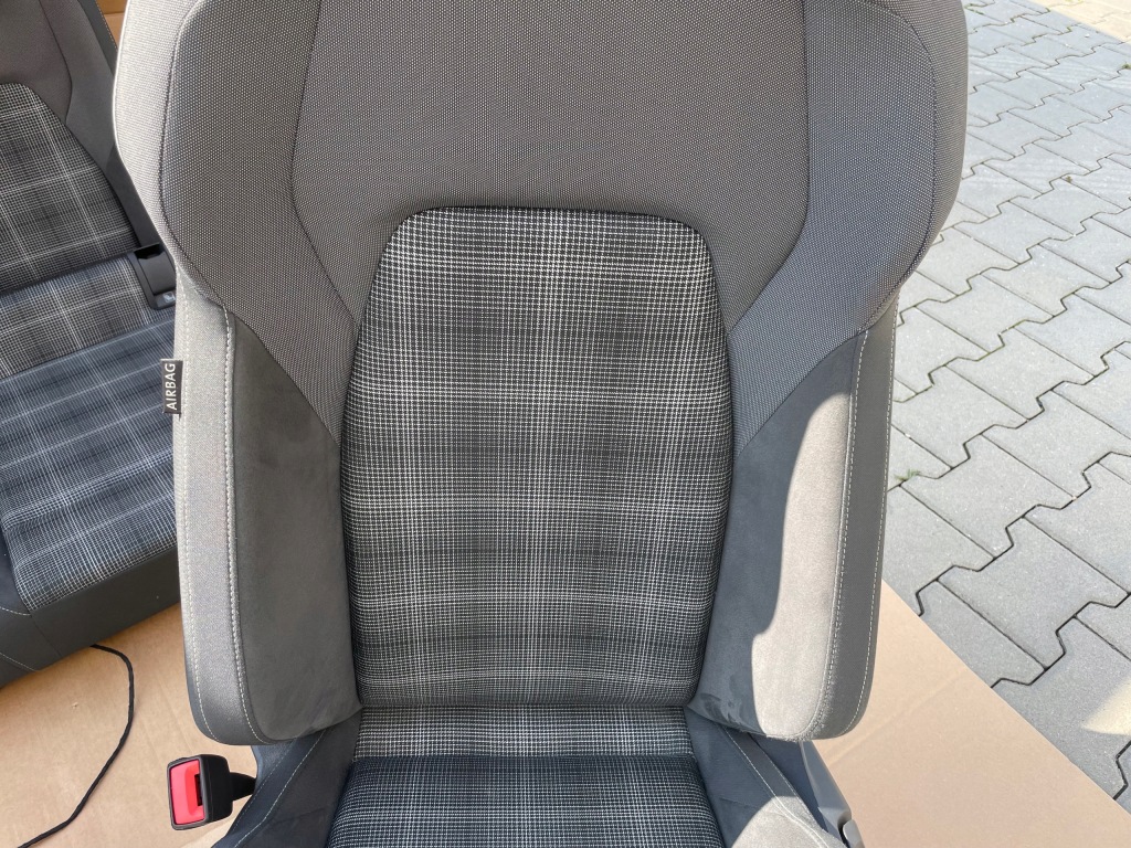 фото №10, Сидіння заднє сидіння golf 8 viii hb gtd alcantara+ матеріал підігрів комплект з подушка безпеки