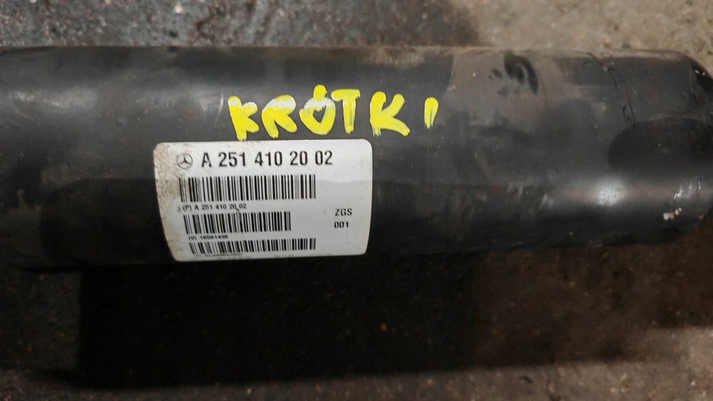 фото №9, Wał приводной mercedes r klasa w251 3.0 cdi v6 a2514102002