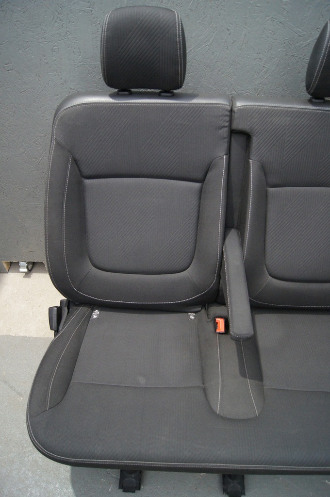 фото №5, Renault trafic iii сидіння лавка ii iii ряд dwa ряди
