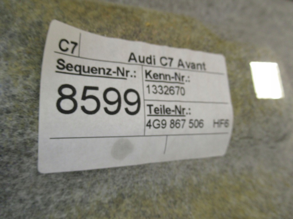 фото №6, Audi a6 c7 kombi avant потолок серая mondsilber opolskie