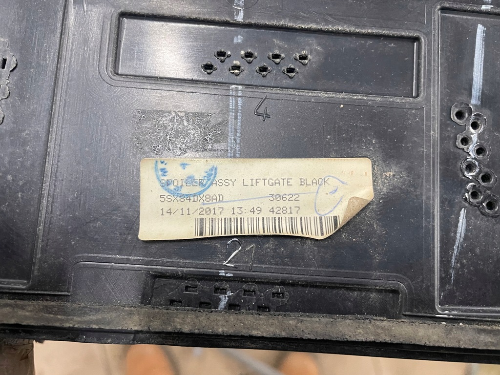 фото №3, Спойлер козирок спойлер кришки jeep compass ii 2 5sx84dx8ad