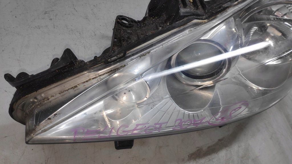 фото №7, Лампа перед левая peugeot 207 линза uk 06-13