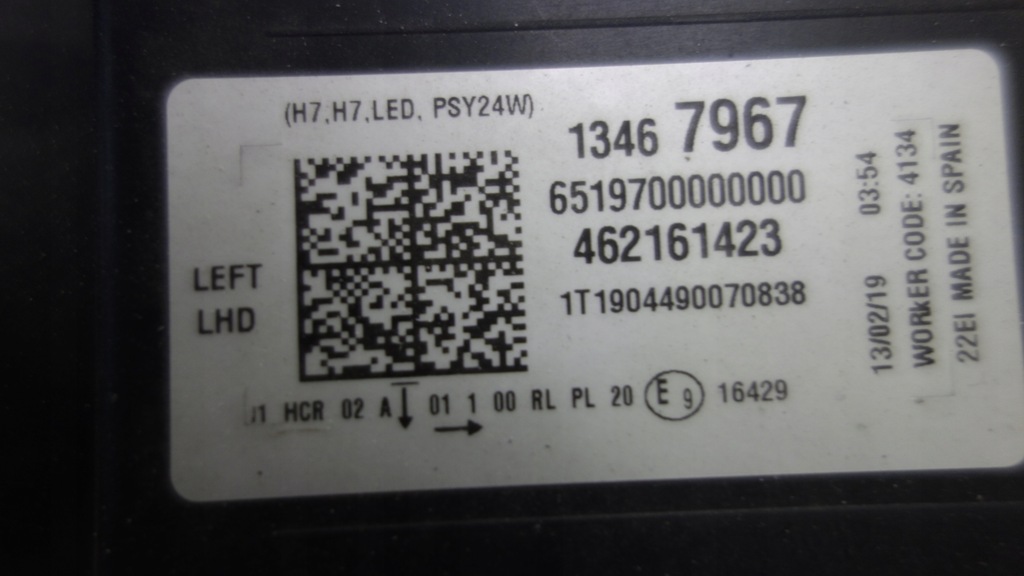 фото №6, Opel crossland x лампа led передня ліва 17-