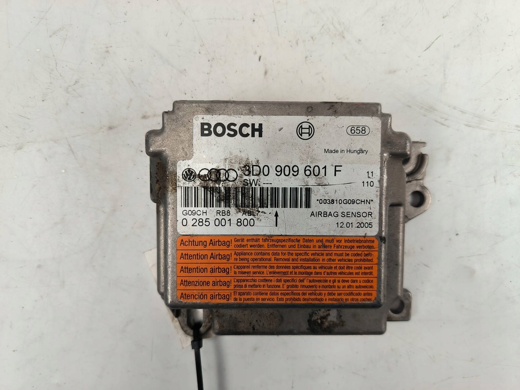 фото №1, Модуль датчик подушка безпеки 3d0909601f volkswagen touareg