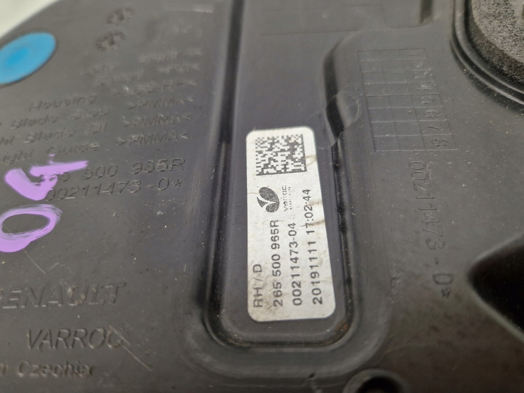 фото №14, Renault zoe lift 19- лампа задня задня права