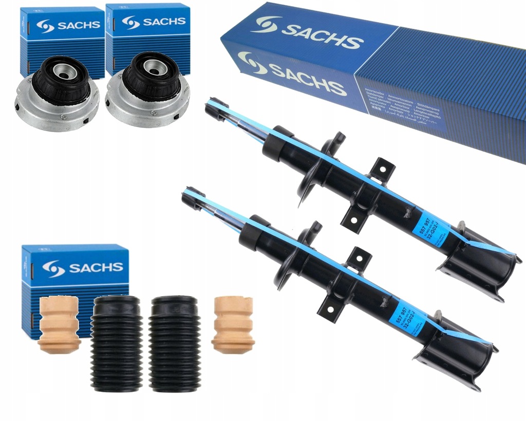 фото №1, Sachs 2x амортизатори + подушки безпеки + захист i відбійники alfa romeo 147 156 gt
