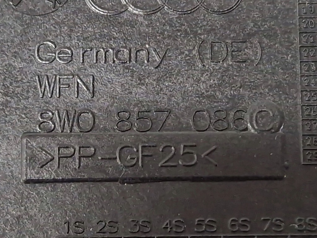 фото №6, Audi a4 s4 b9 2017 перед сторона права боковий element панелі приладової панелі