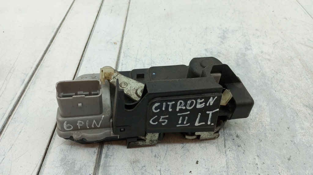 фото №1, Замок дверь левый задняя задний sedan citroen c5 ii 6pin