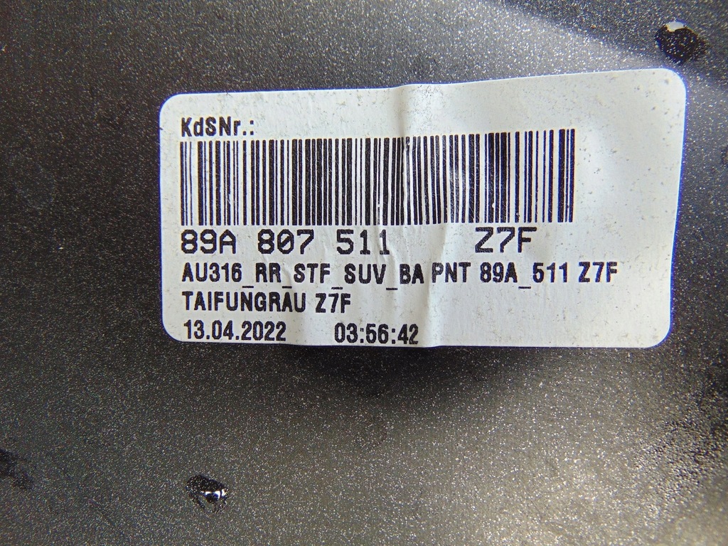 фото №16, Бампер задний задняя audi q4 e-tron 89a807511