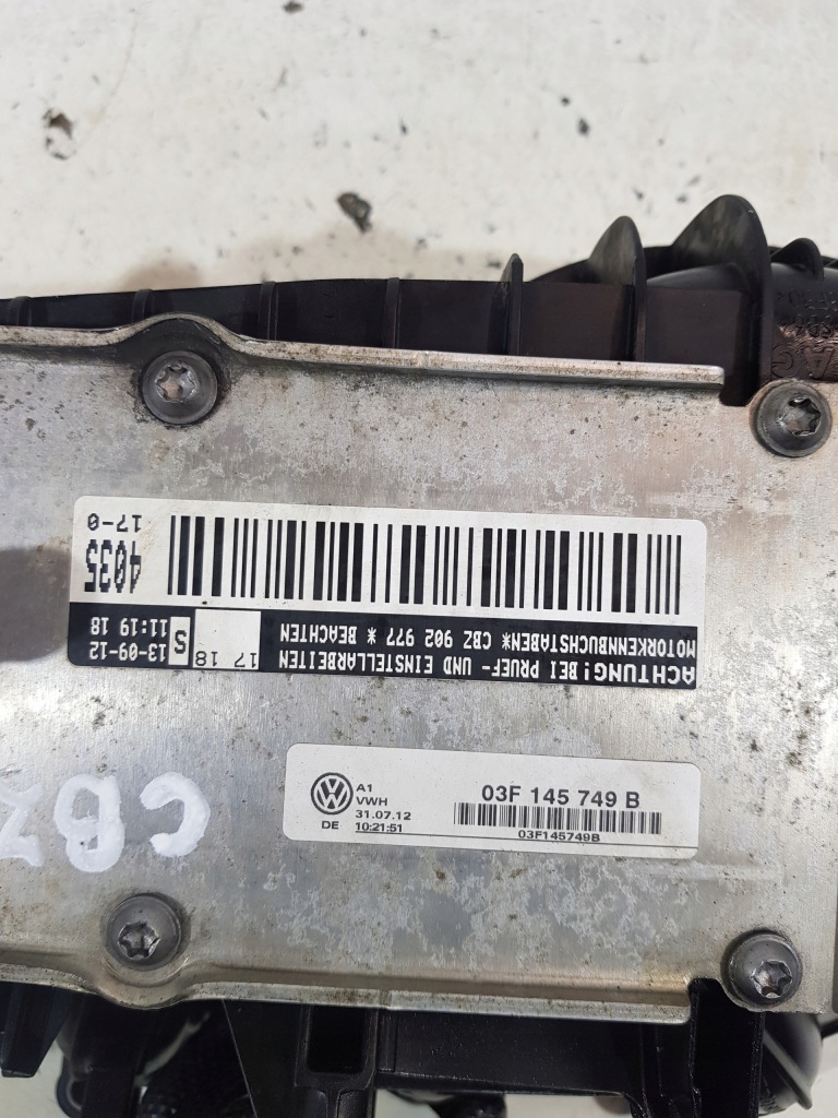 фото №9, Колектор всмоктуючий 03f129711h vw polo iv seat leon ii audi 1.2 tsi cbz