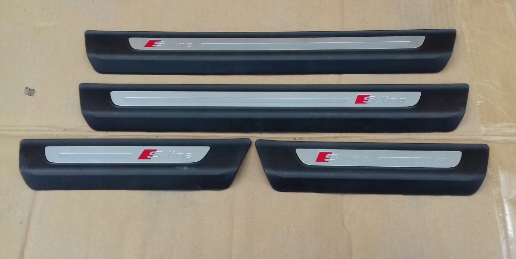 фото №1, Audi q7 4m накладки пороговые s-line 4m0853374a