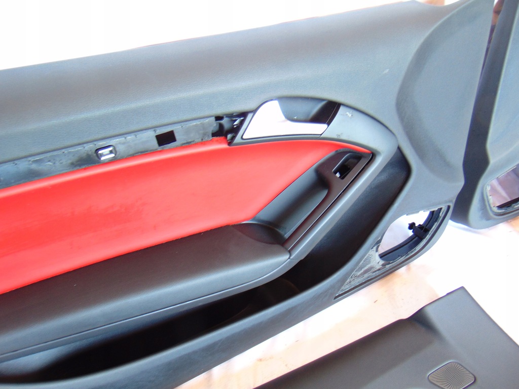 фото №16, Kpl сиденья заднее сиденье обивка кожа czerwona audi rs5 s5 8t coupe красные