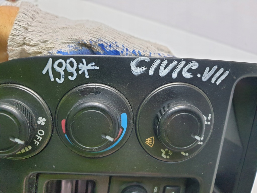 фото №5, Панель кондиціонера радіо cd honda civic vii
