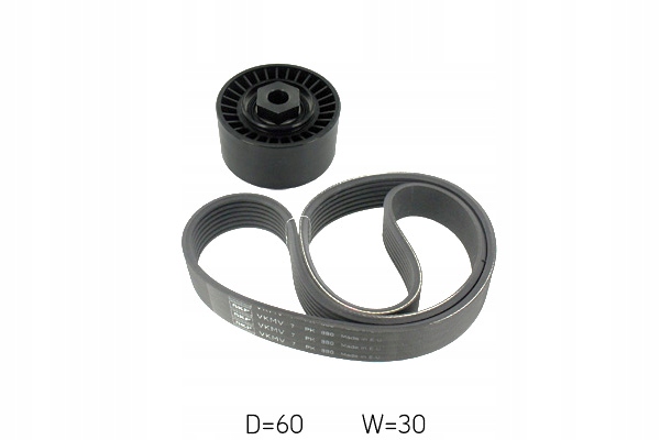 фото №2, Набір ремені багаторучейкових з ролики renault clio iii clio iv модуль