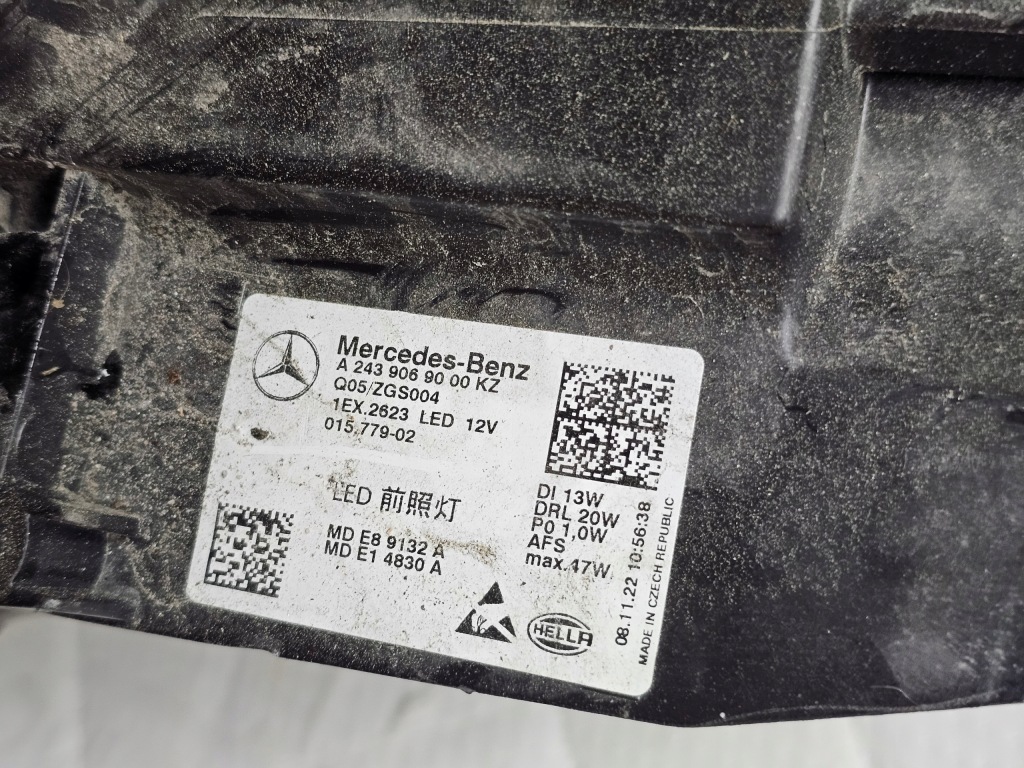 Фара фара перед правий правий full led mercedes w243 a2439068900 Зі Шроту