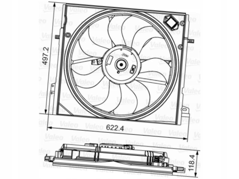Вентилятор радиатора renault kadjar 1.5 1.6 Цена