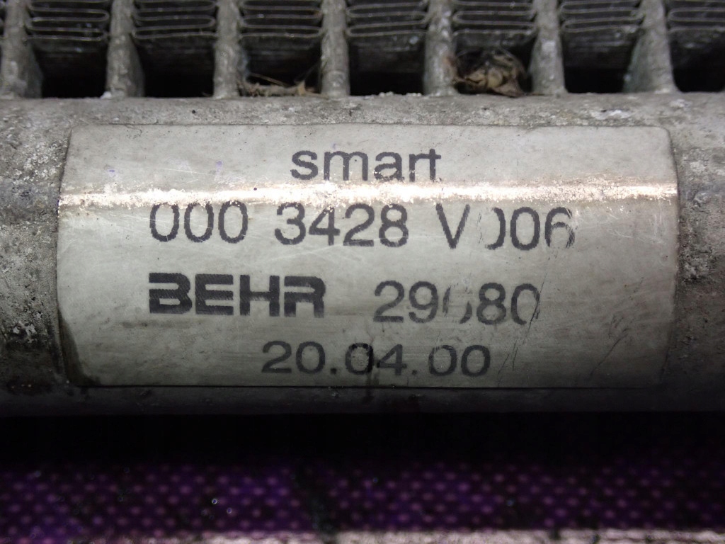 Smart fortwo w450 98-02 0,8 cdi радиатор воды 0003428v006 Оригинал