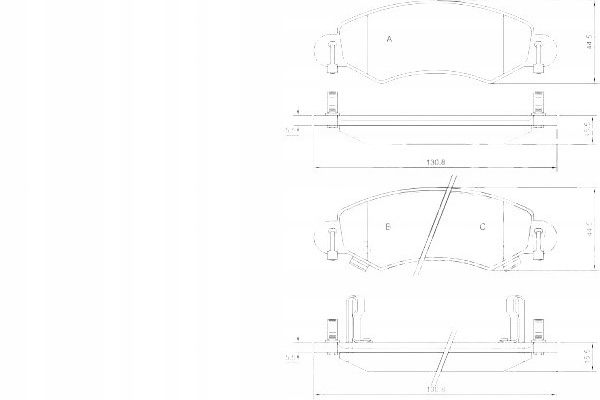 фото №8, Гальмівні колодки гальмівний. opel agila 00-