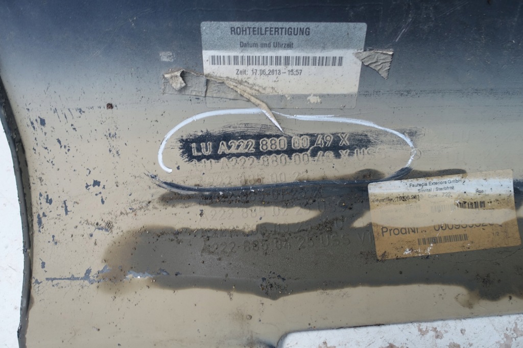 фото №11, Mercedes s-klasa w222 2013- бампер задня задній a2228800049