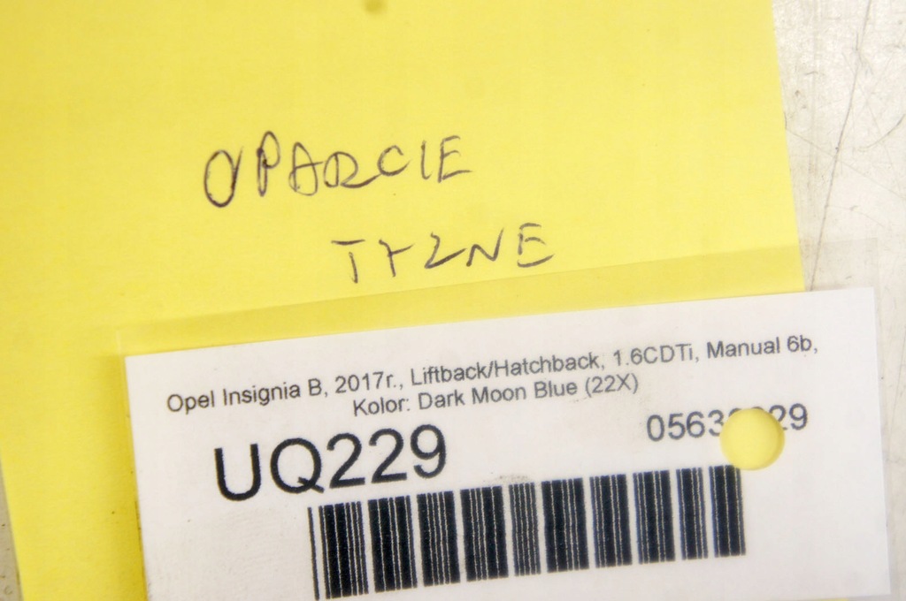 фото №7, Uq229 opel insignia b спинка сиденье левый задняя