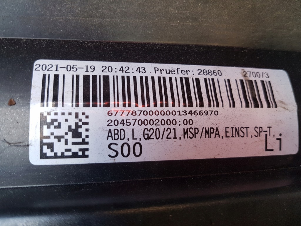 фото №8, Молдинг поріг ліва bmw g20 g21 m-pakiet