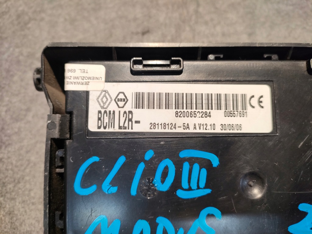фото №4, Бортовий комп'ютер набір стартовий renault clio iii 3 1,2 16v 8200522357 s120200105a