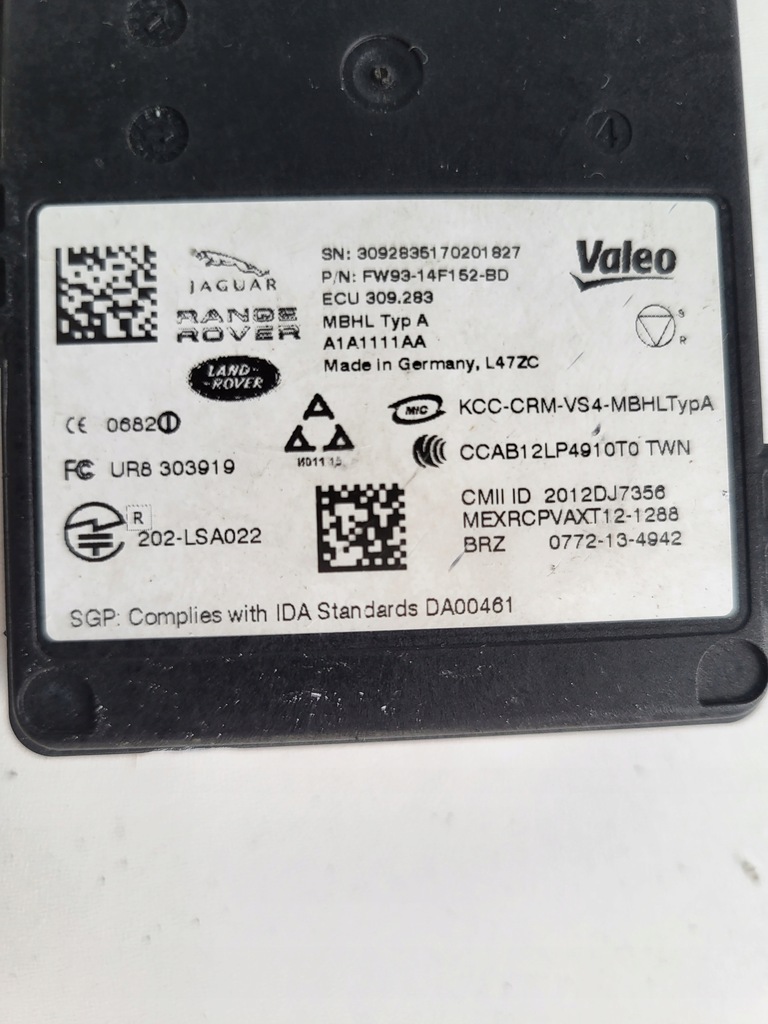 фото №3, Датчик поперечина движения радар jaguar f-type