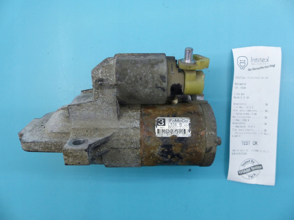 фото №1, Test стартер mazda 6 ii gh 2.0 16v disi