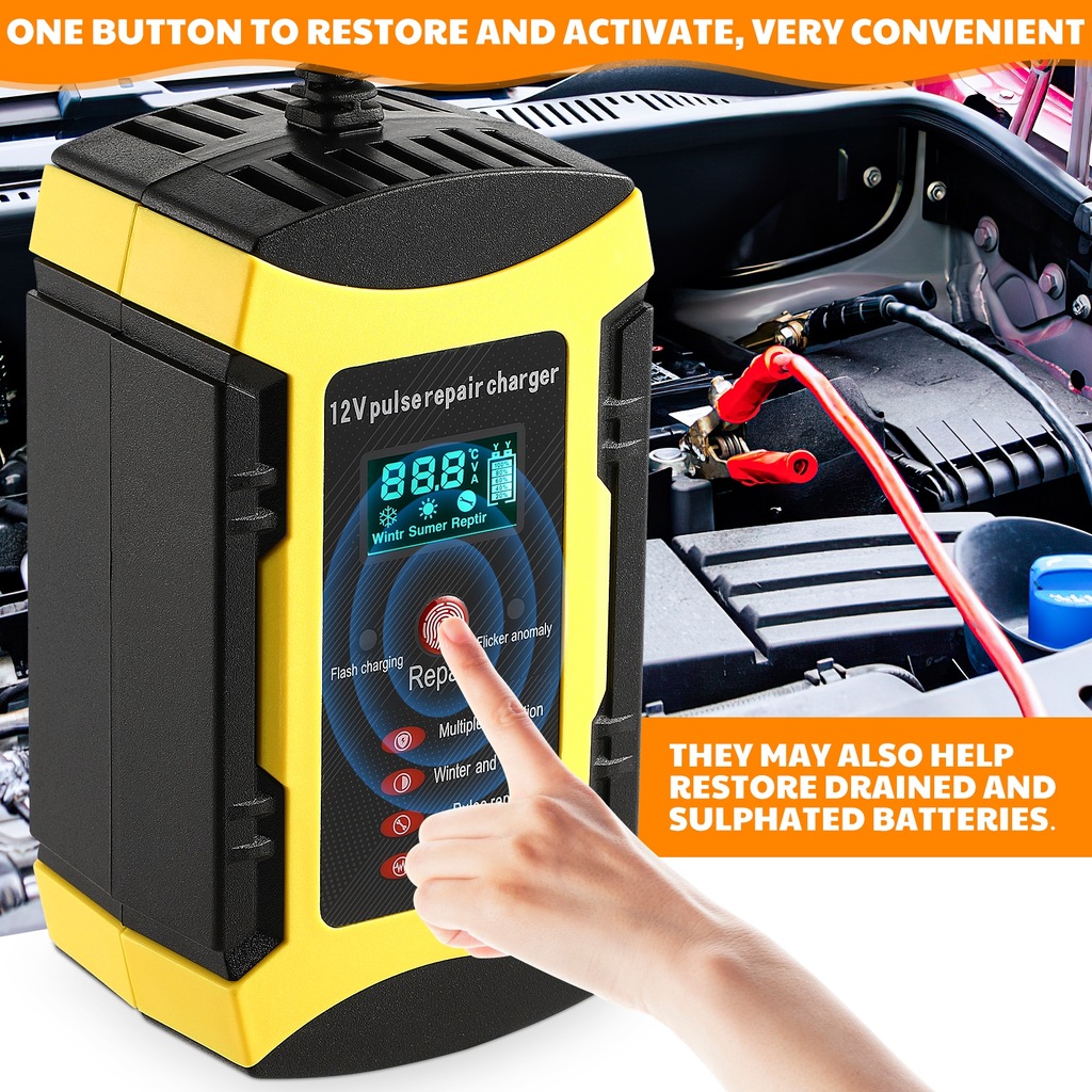 фото №8, Зарядное устройство аккумулятор 12v 6a автомобилей motocykli i innych транспортных средств