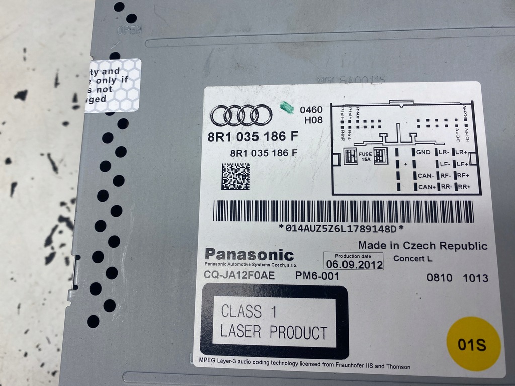 фото №6, Audi a4 b8 lift радіо cd 8r1035186f