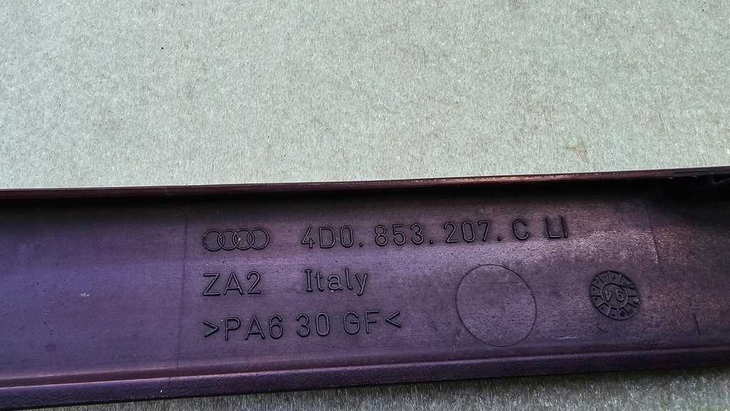 фото №8, Audi a8 d2 молдинг pod фара левая 4d0853207c faktura vat 23%