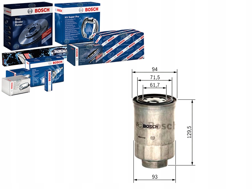 Купить Bosch фильтр топлива daihatsu rocky, wildcat/rocky