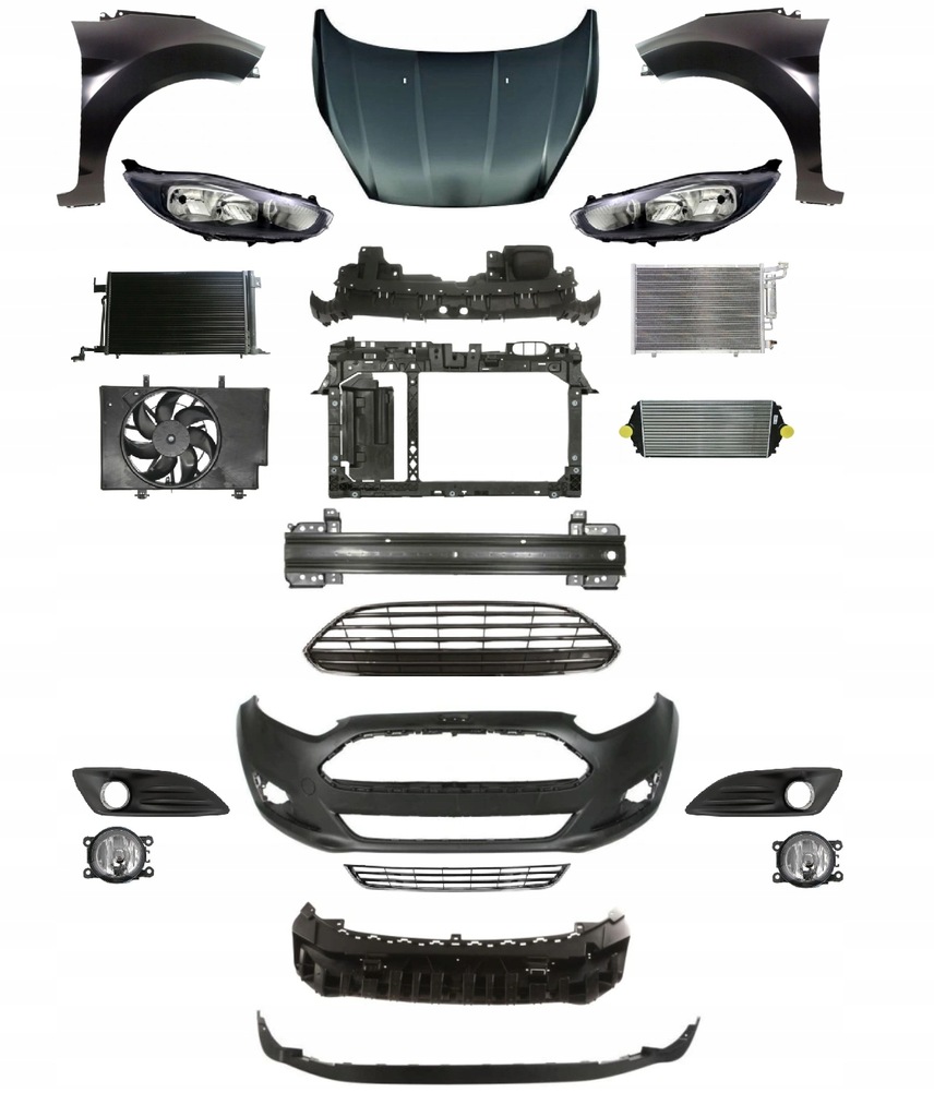 фото №1, Ford fiesta lift 2013-2017 ja8 kompletny перед pas