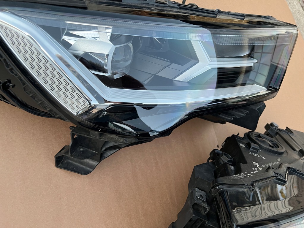 фото №6, Audi q7 4m lift 2020 лампи передні фари світлодіодний повний