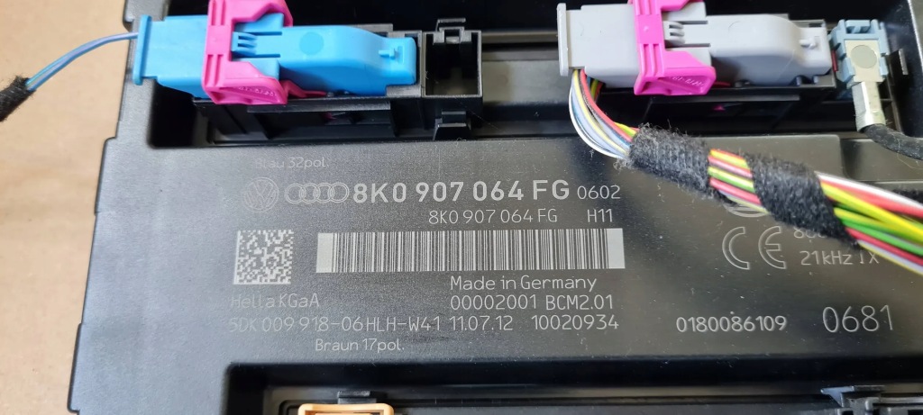 фото №6, Q5 8r модуль блок управления комфорта 8k0907064fg a4 b8 a5