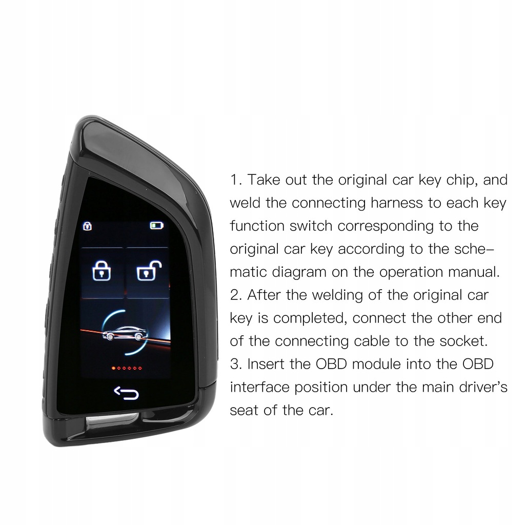 фото №15, Інтелектуальний дистанційний ключ автомобільний екран lcd