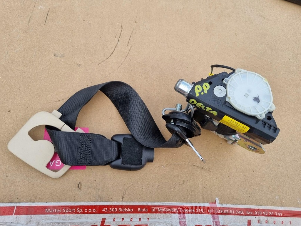 фото №1, Pas безопасности натяжитель правый перед delta iii