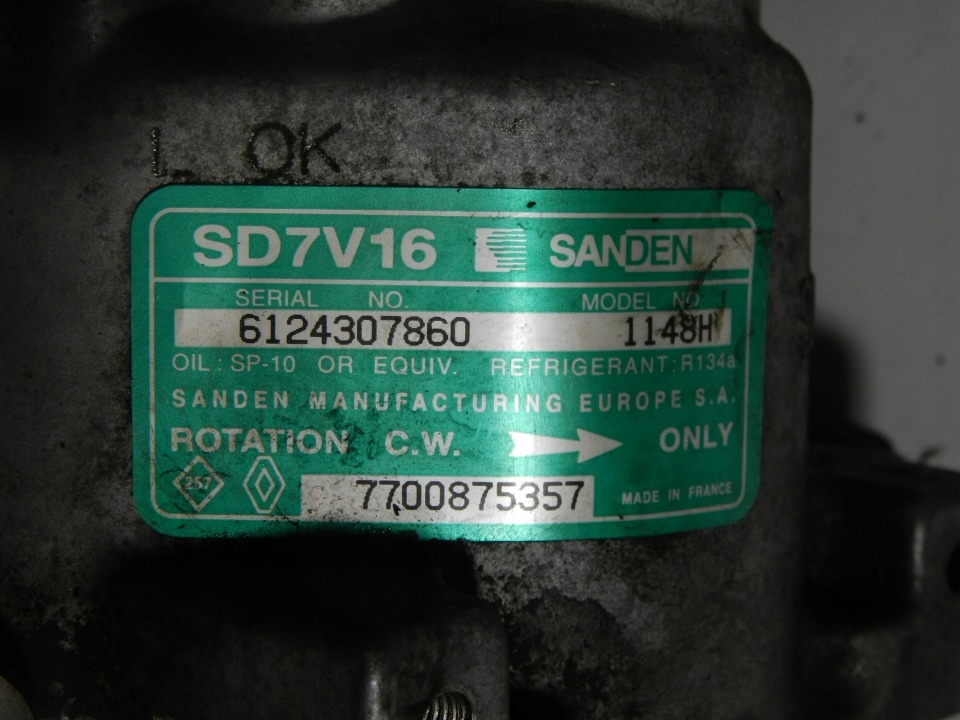 фото №6, Компресор кондиціонера renault 7700875357 1148