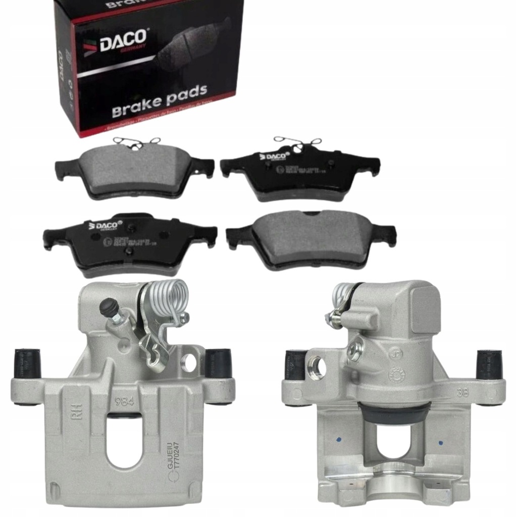 фото №1, 2x суппорты задняя + тормозные колодки do ford focus iii mk3 c-max ii kuga ii mk2