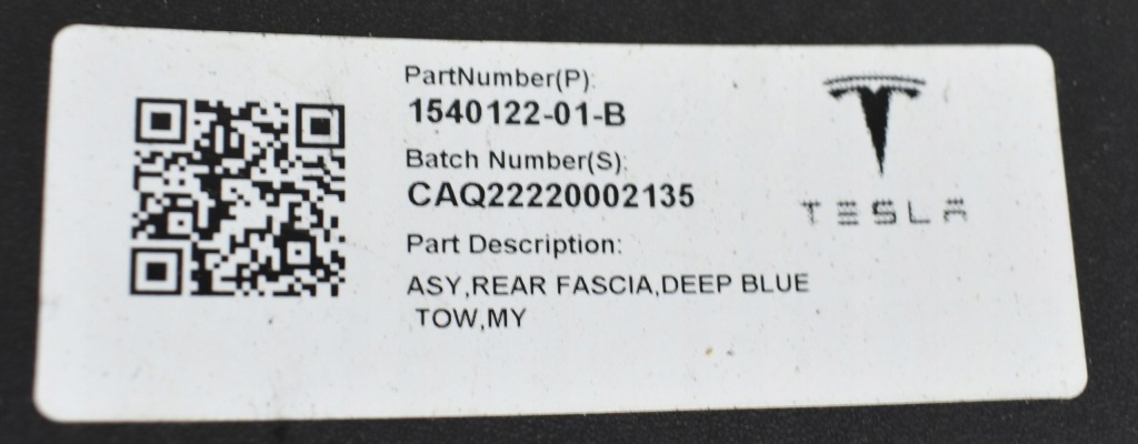 фото №9, Tesla y model y бампер задняя задний org + dół