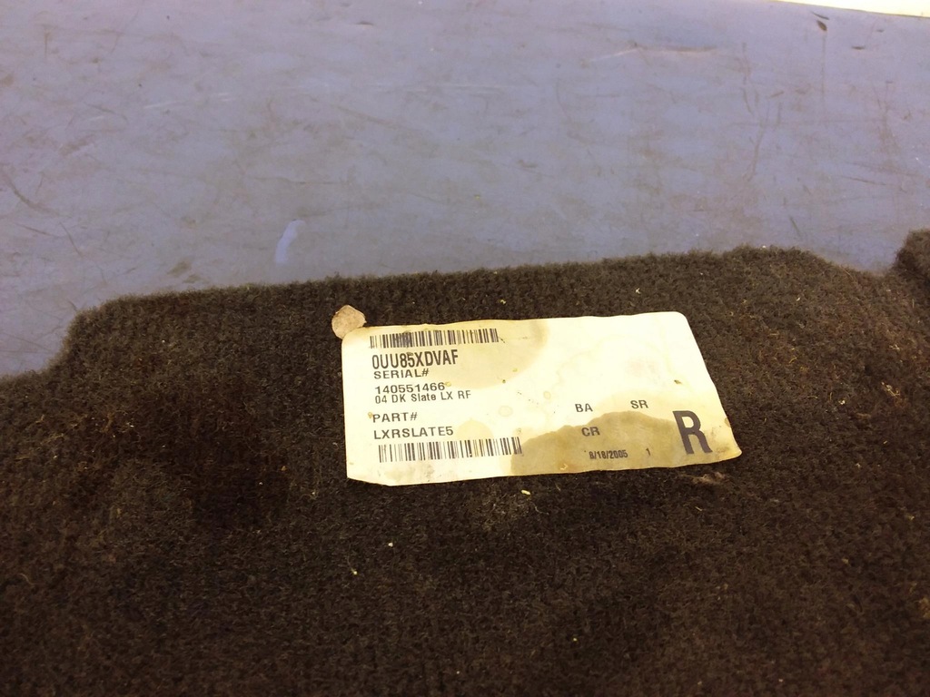 фото №4, Dodge charger 05-10 килимок обшивка підлога