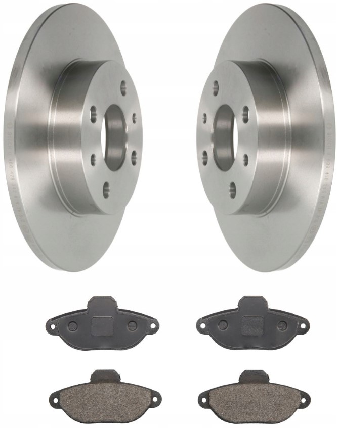 фото №1, Гальмівні диски + гальмівні колодки перед fiat panda ii punto i ii