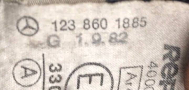 Купить Mercedes-benz w123 1982 ремень безопасности правый задний  r