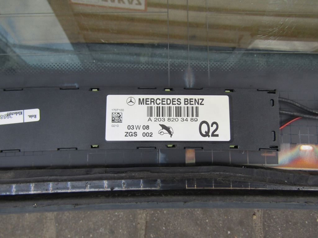 17 mercedes clk w209 купе скло задня avangarde 2003r sekurit + антена Недорого