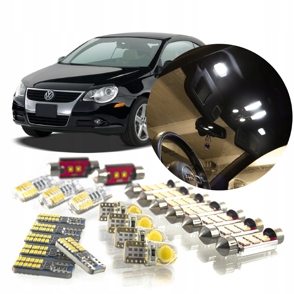 фото №1, Vw eos- набор освещение салона led! vip