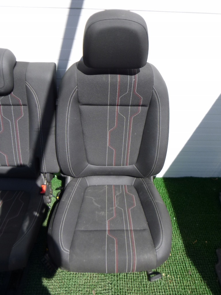 фото №9, Opel meriva b 10-17 сиденья передние заднее сиденье задняя полукожа europa комплект