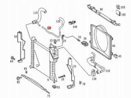 фото №5, Труба охолоджуюча mercedes-benz 310 d fhs 311 cdi оригінальний a9015010024