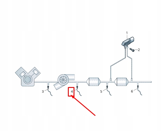 фото №2, Vw caddy iv sa mk6 nox датчик 04l907807cc