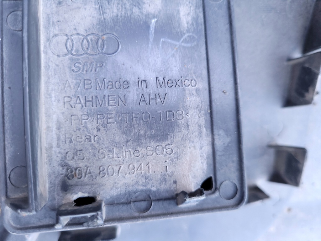 фото №14, Audi q5 ii sq5 | бампер диффузор спойлер задняя задний s-line 80a807941 | 0613